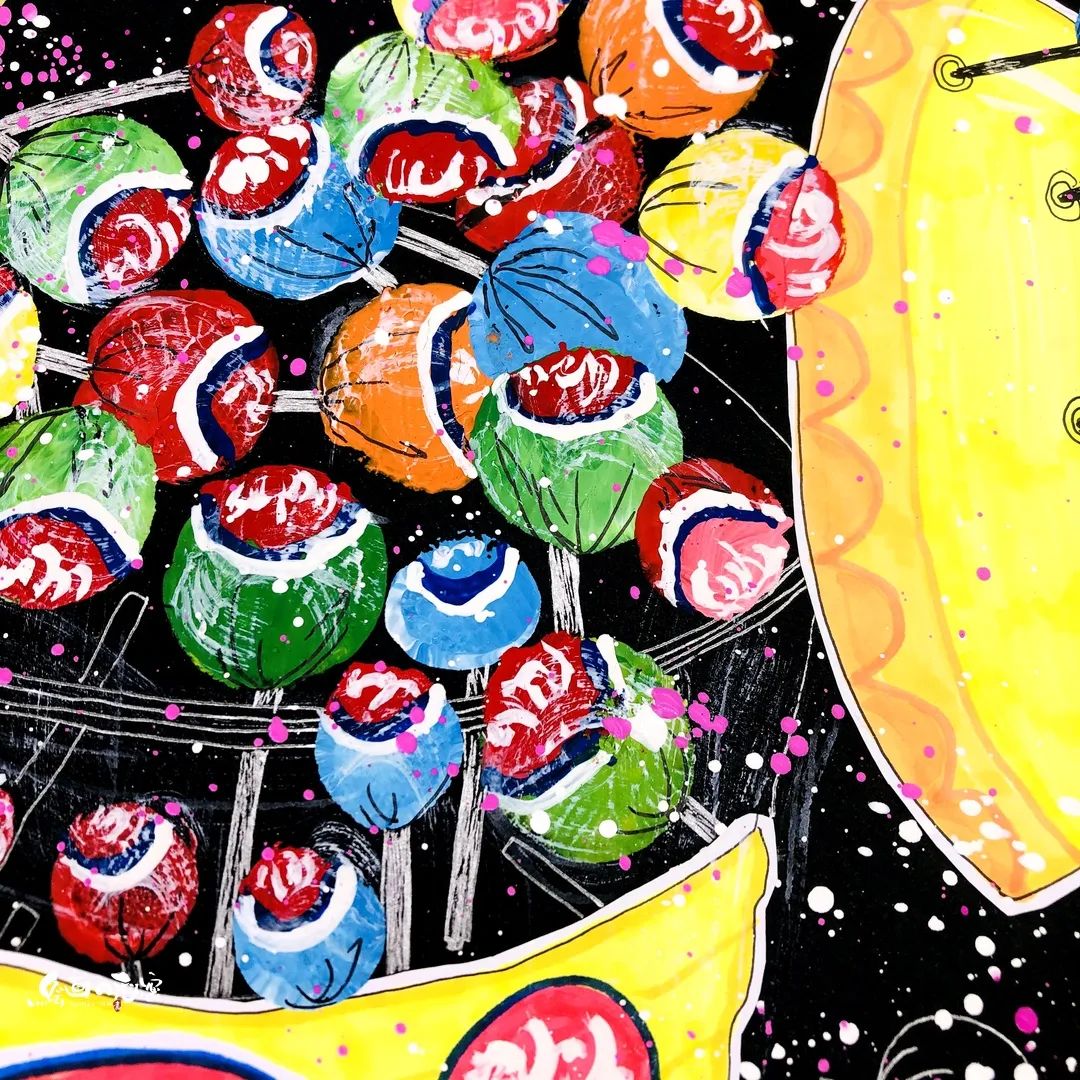 寻创意|创意绘画:好多棒棒糖