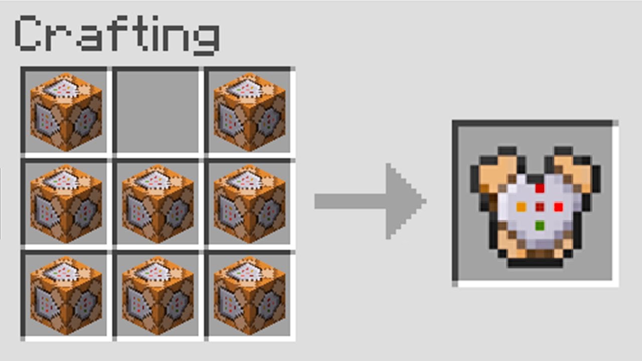 我的世界:老mc"自制"合成表,身穿"命令方块"护甲,没人敢碰