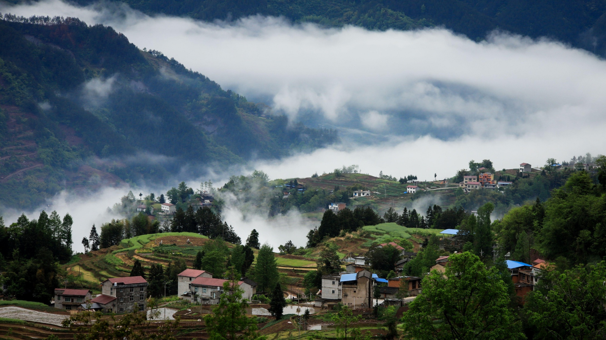 组图|钟灵毓秀利川梯田