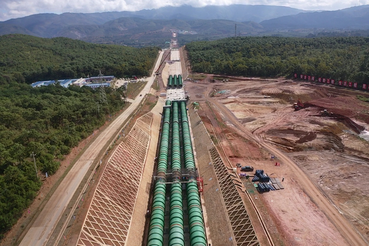 滇中引水工程观音山倒虹吸首个镇墩顺利封顶