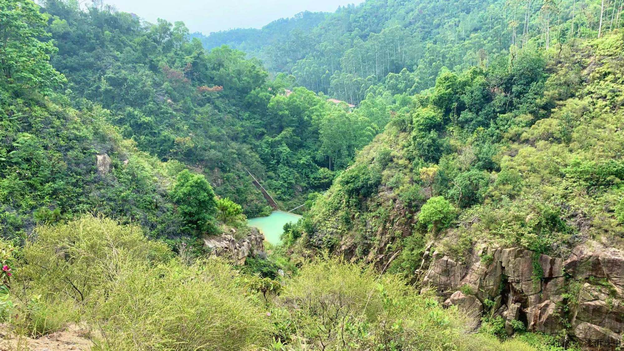 珠海的小九寨溝,躲藏在紅花山森林公園的翡翠