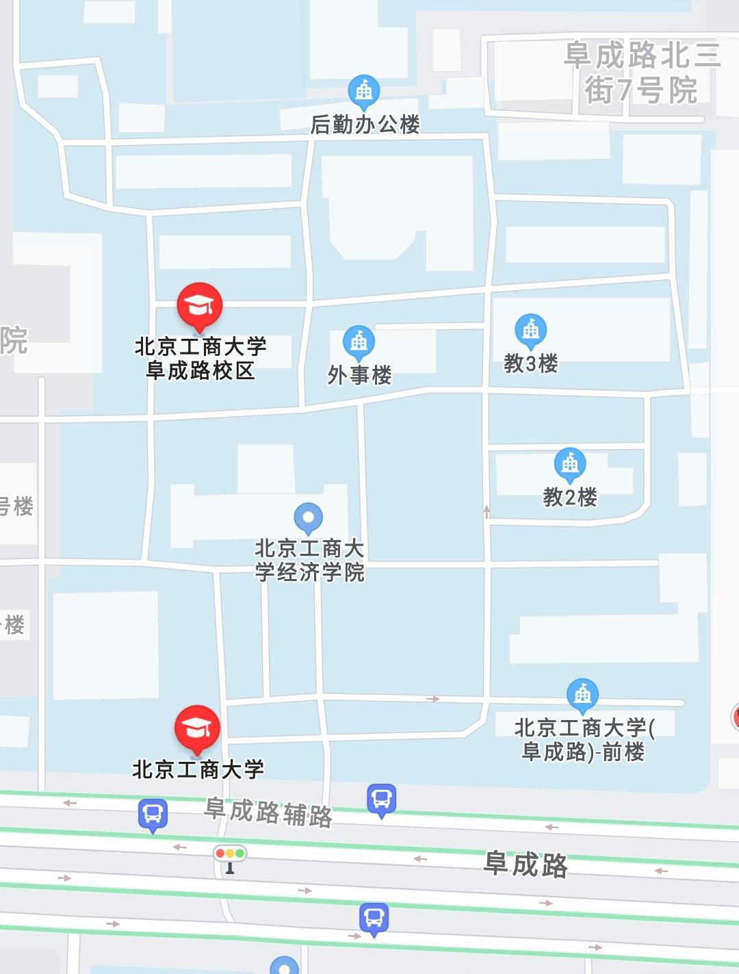 北京工商大学位置图片