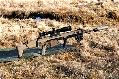 自动装弹 火力较强scar-h pr型狙击步枪