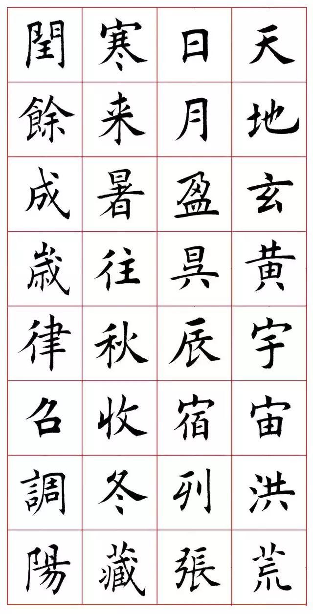 当代欧楷巨匠田蕴章《千字文》欣赏,这次美得心悦诚服!
