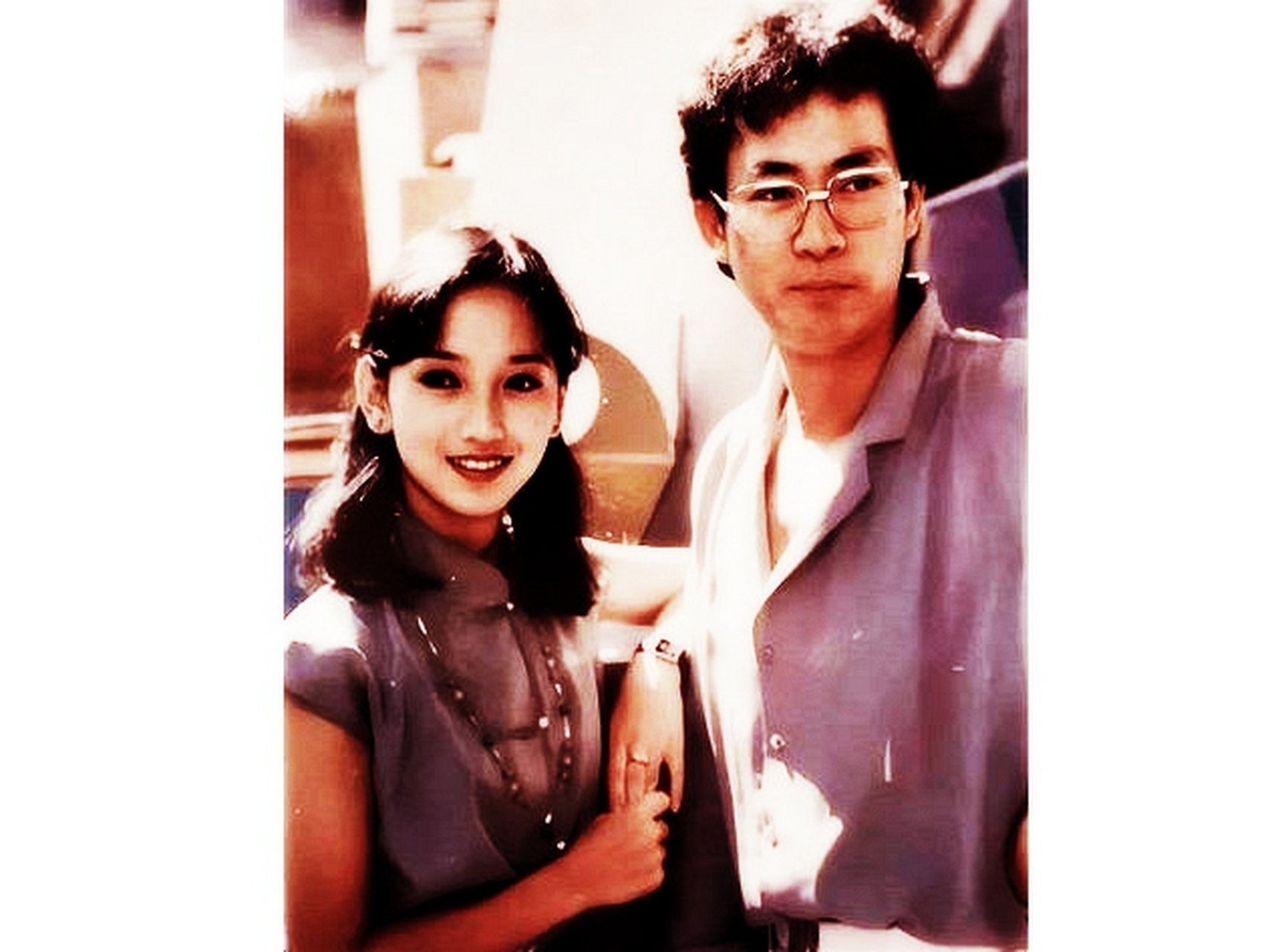 80年代,赵雅芝和郑少秋的合影照片一直流传至今
