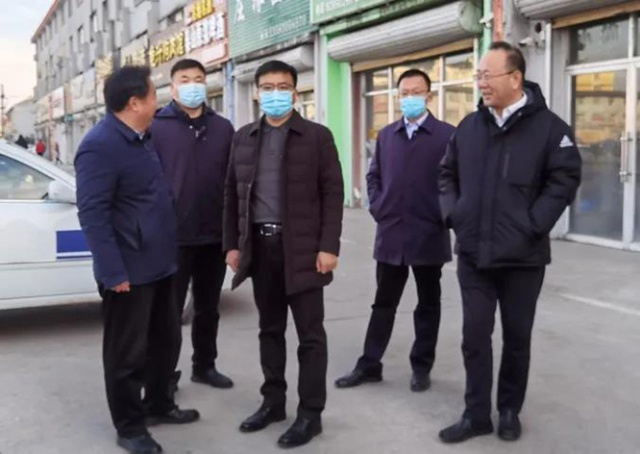 菏泽高新区党工委副书记李嵩到吕陵镇现场督导工作