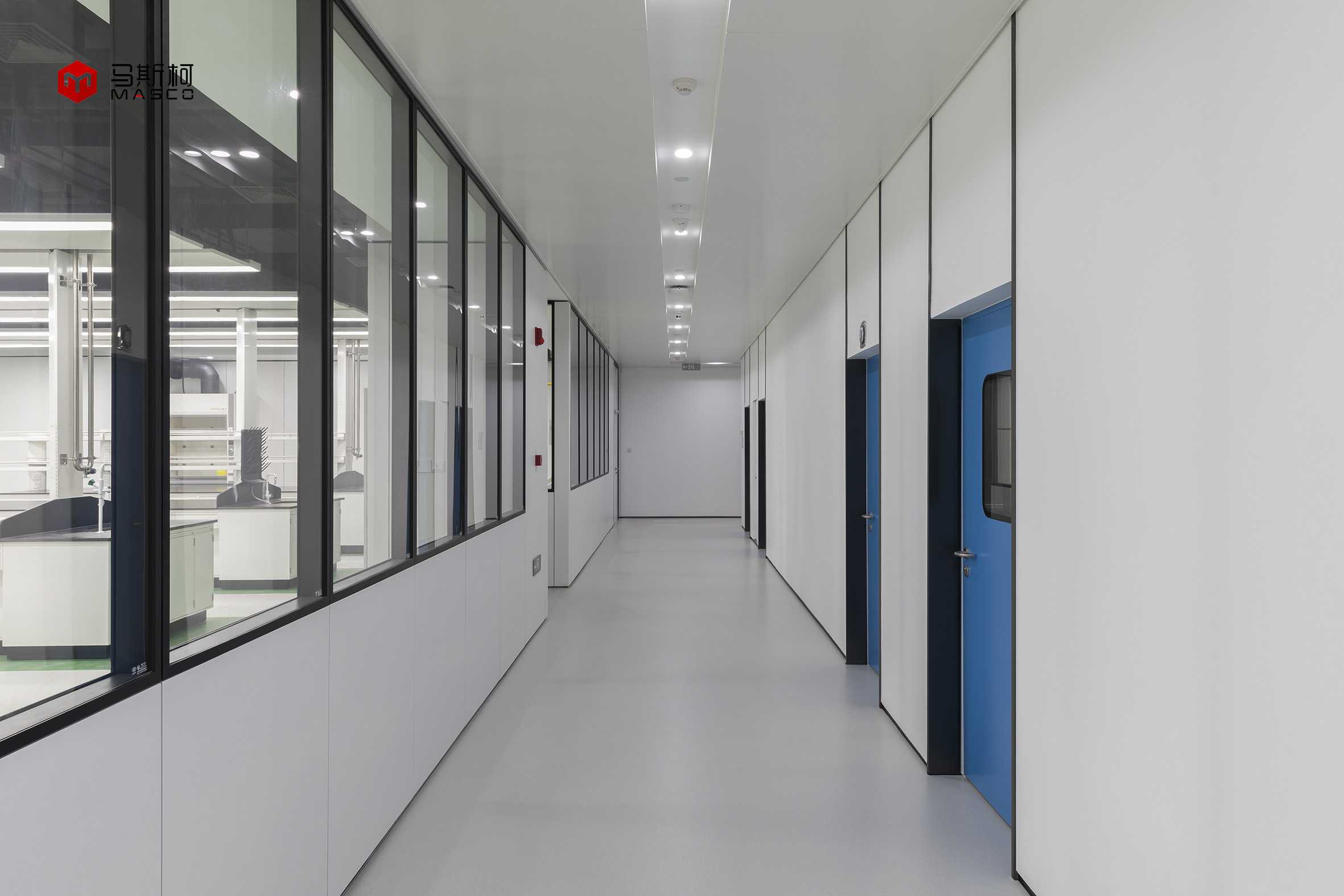 医院抗菌板 实验室洁净隔墙板 实验室隔断板-马斯柯隔墙