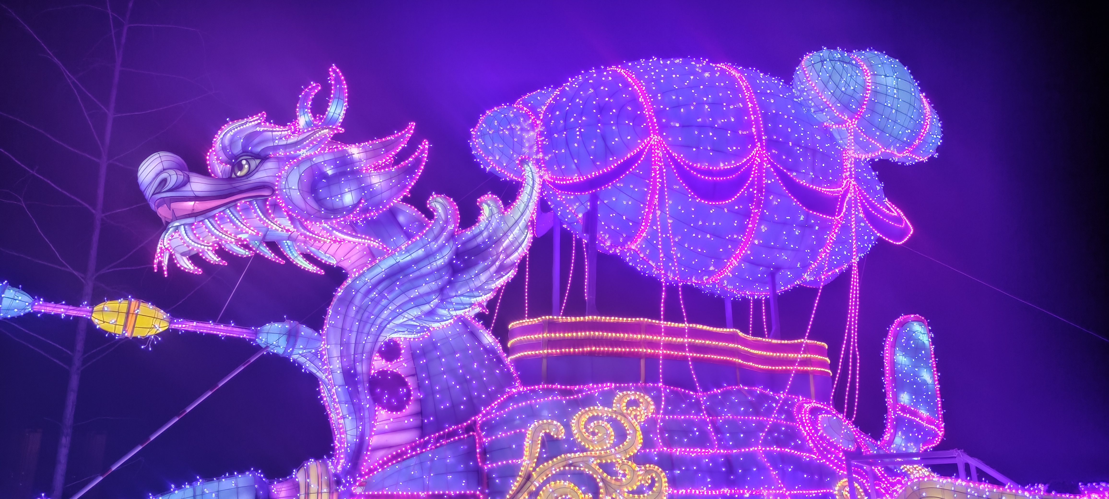 五一夜游太原晋阳湖桃花岛