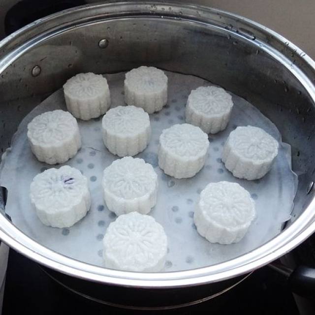 紫薯水晶月饼,q弹好吃,晶莹剔透