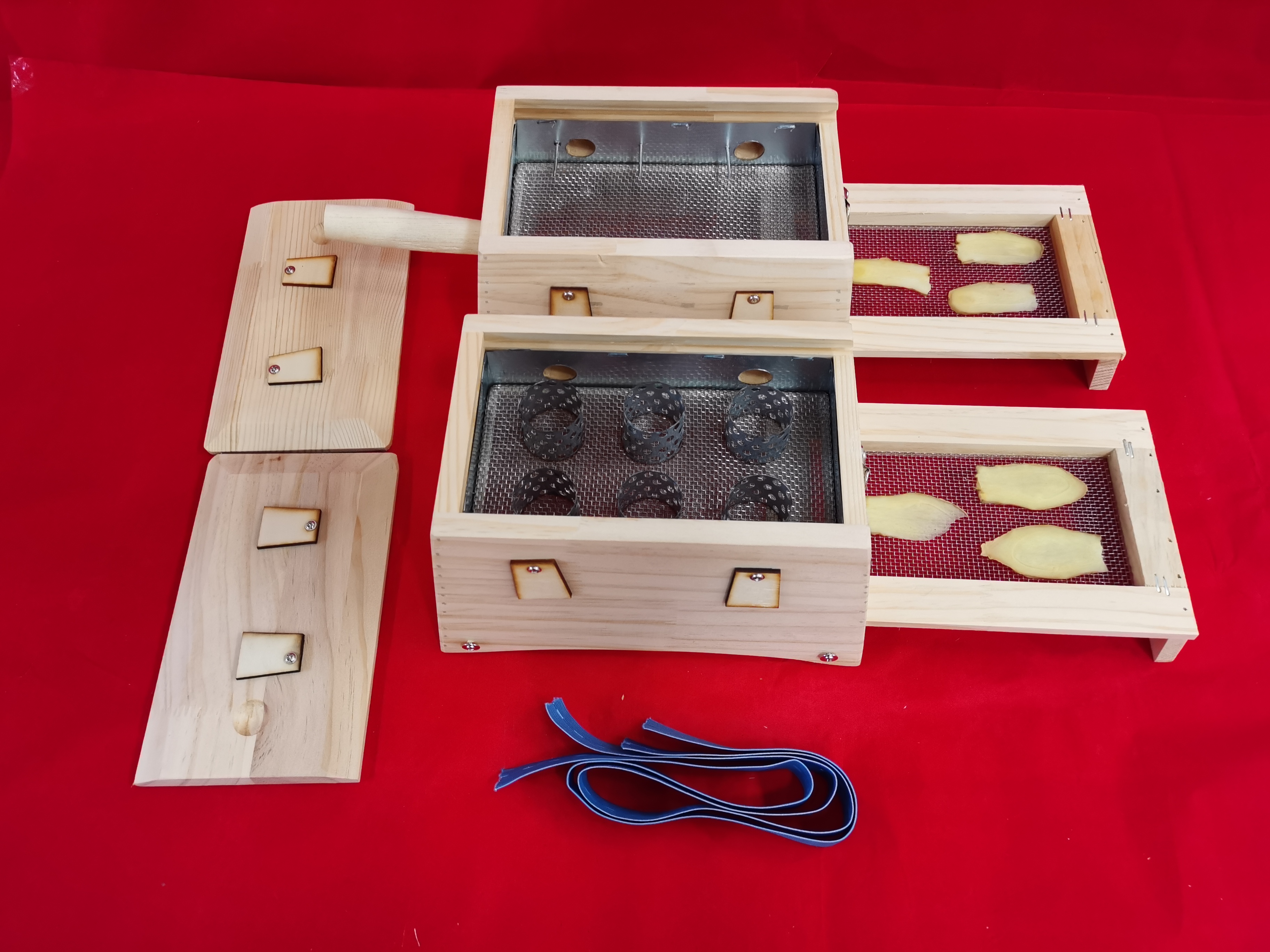 推拉盖6针6柱隔姜灸艾灸盒