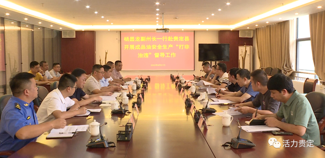 副州长杨显龙到贵定县督导调研