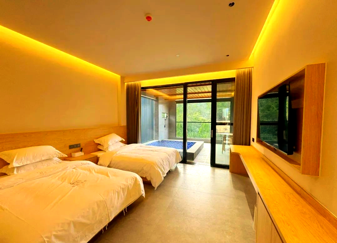 惠东安墩热汤村新添一家精品温泉民宿,私家泡池与多样房型等你体验!