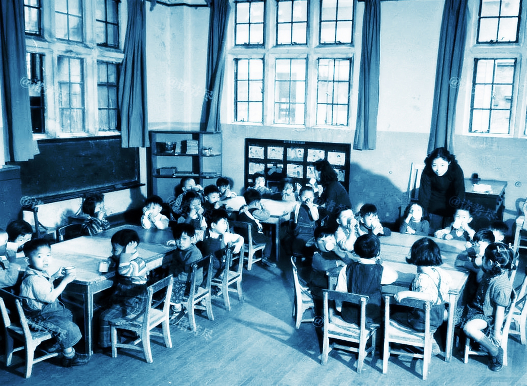 从民国末期到1980,90年代,幼儿园的形象几乎没有