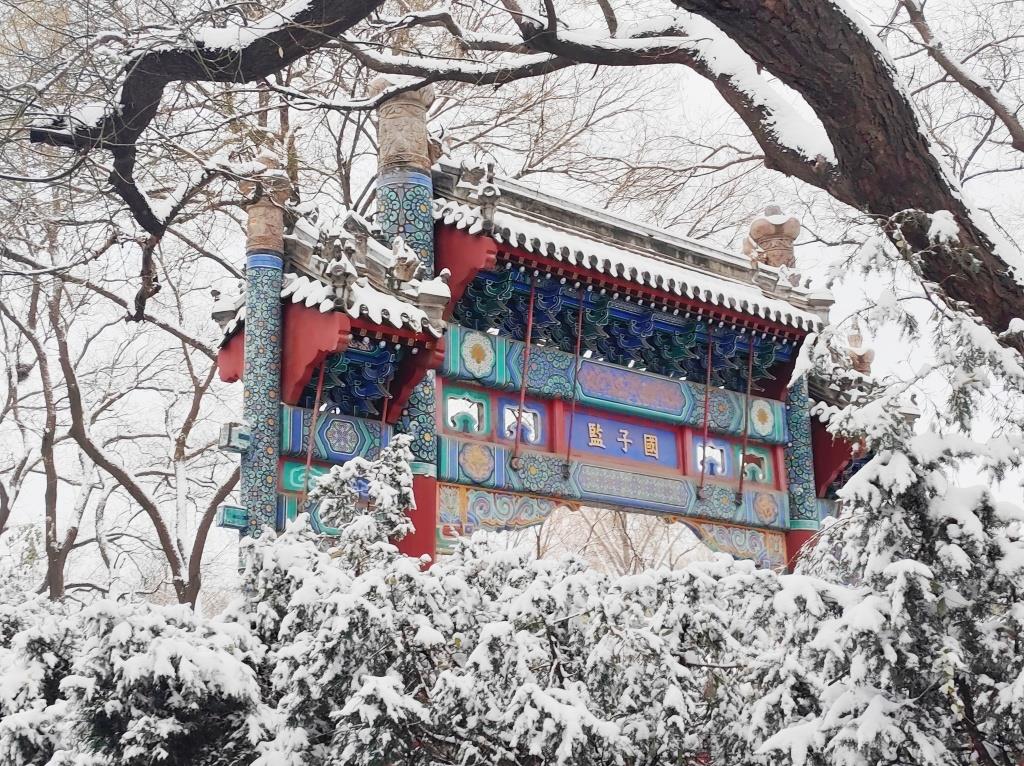 北京旱雪图片