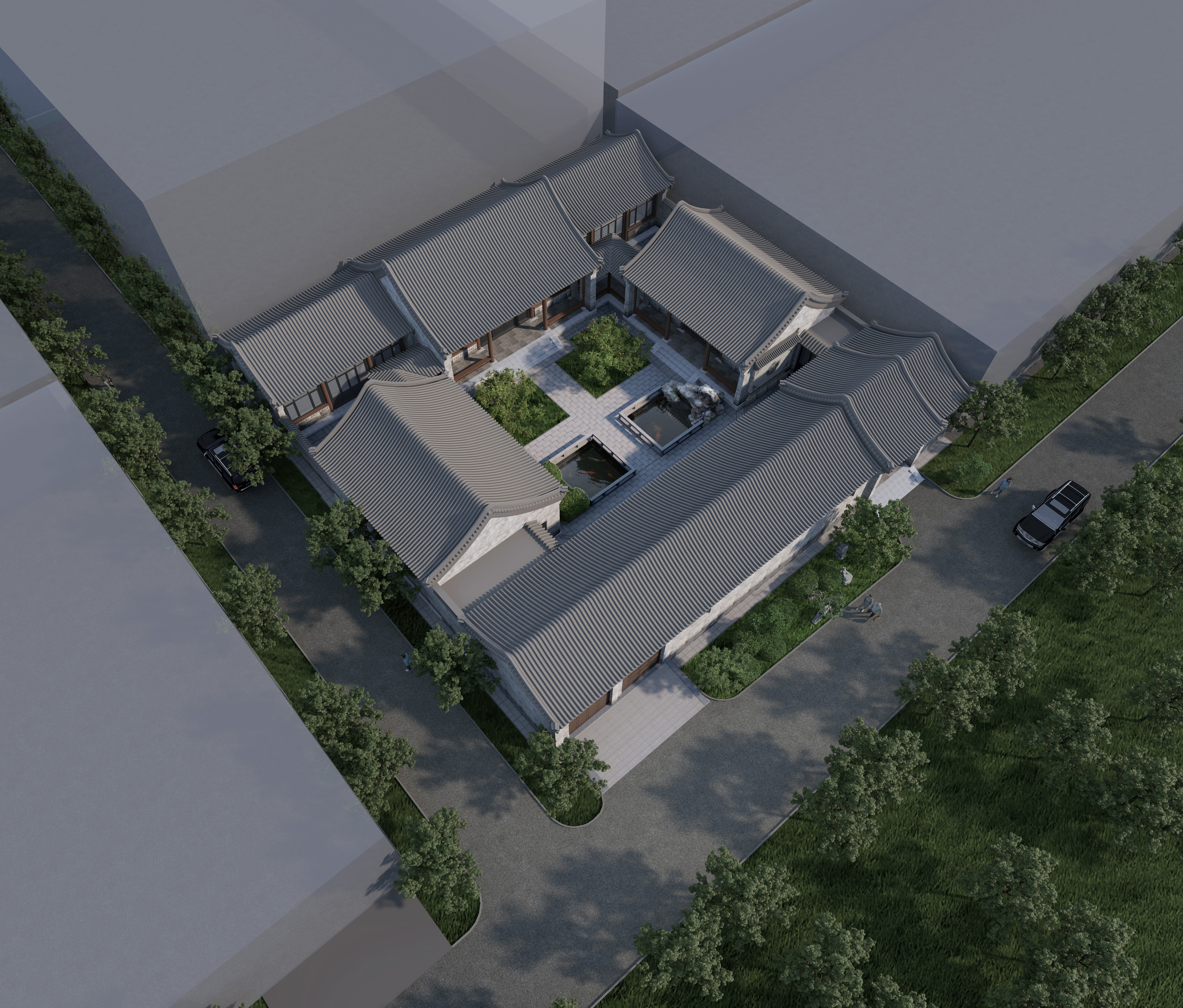 中式仿古四合院设计,传承与创新