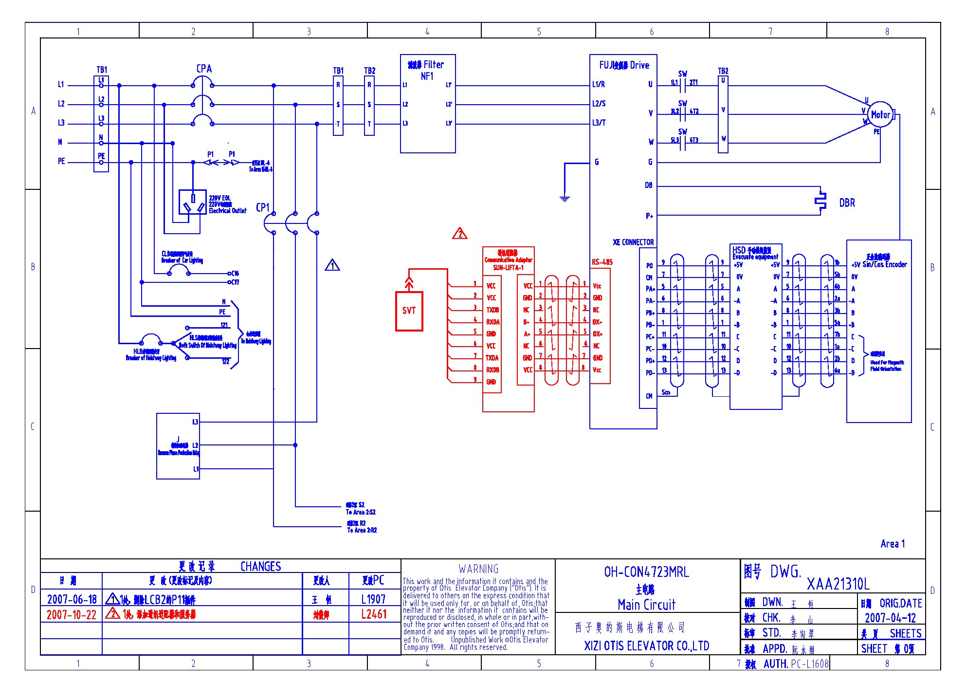 爱登堡电梯bt302电路图图片