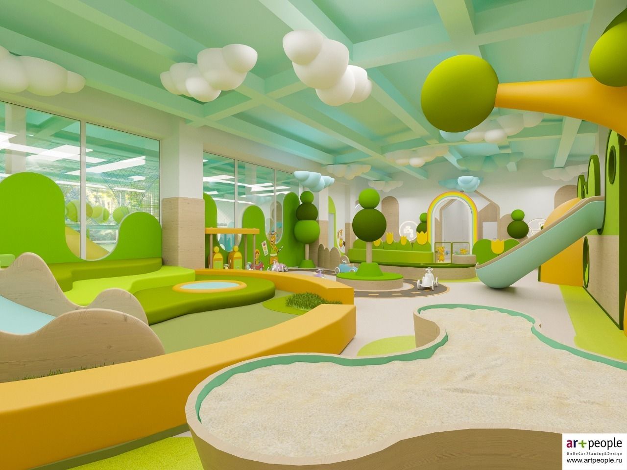 教育培训机构装修|南宁幼儿园装修,墙面如何装修更显气质