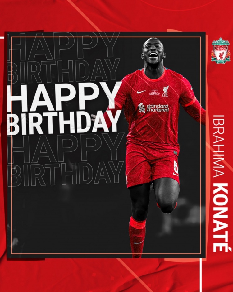 利物浦祝科纳特23岁生日快乐,球员本赛季出战28场3球1助