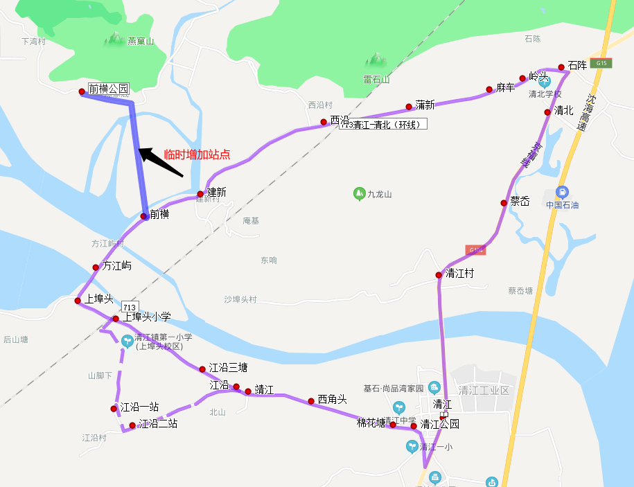 乐清站公交车路线图图片