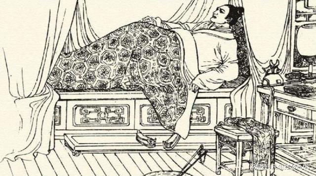 古代卧病在床图片