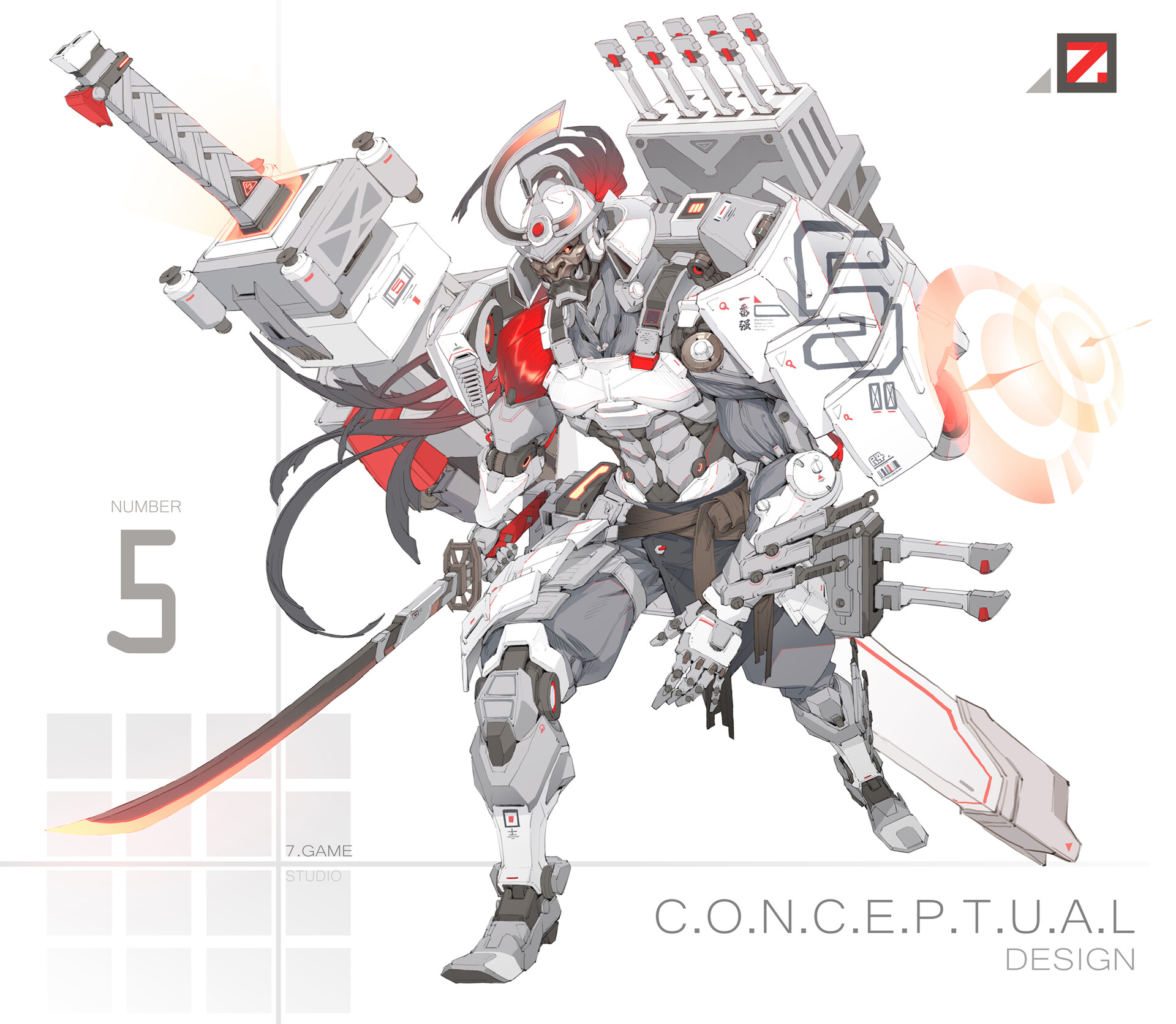 很棒的一组机械机甲插画作品!欣赏金属大块头带来的独特美感!