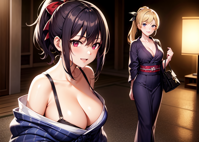 「ai美图系列07」清凉浴袍流