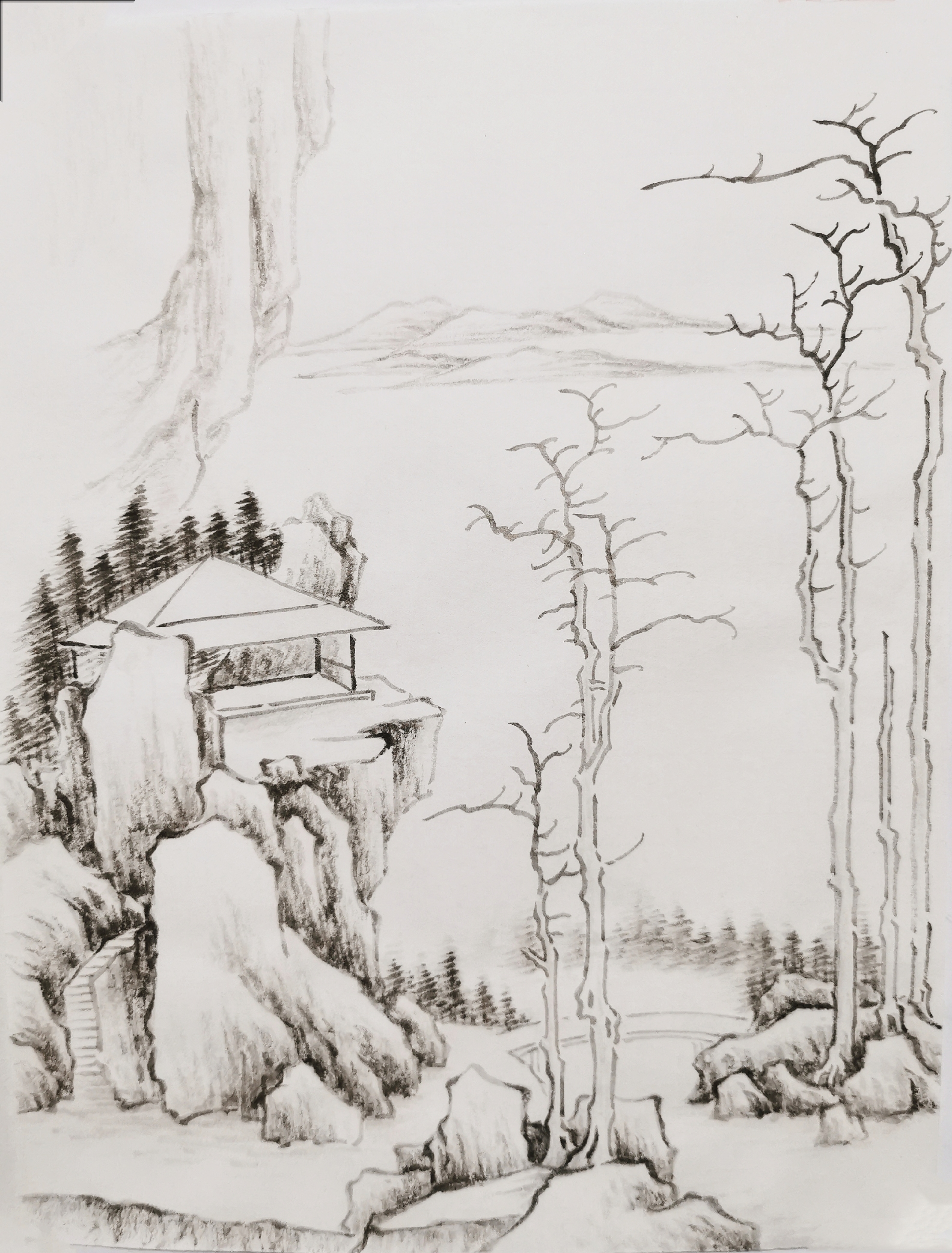 121课学习资料:步骤图,完成图,线描稿,尺寸介绍