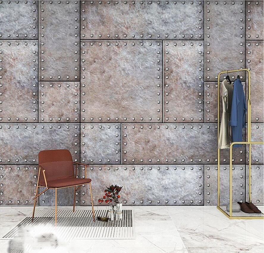 你相信这是壁纸?工业风背景墙壁纸