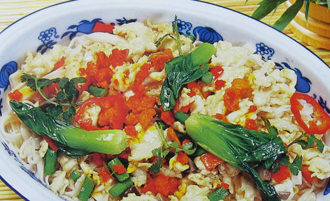 味鲜肉美蟹黄鸡茸面