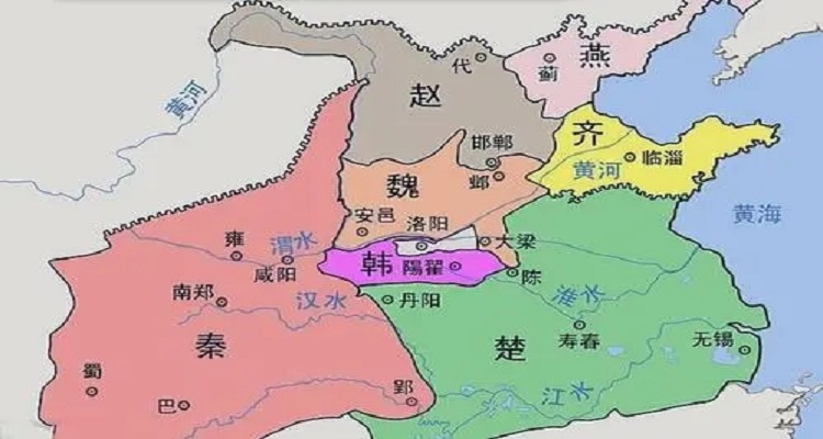 六国灭亡顺序地图图片