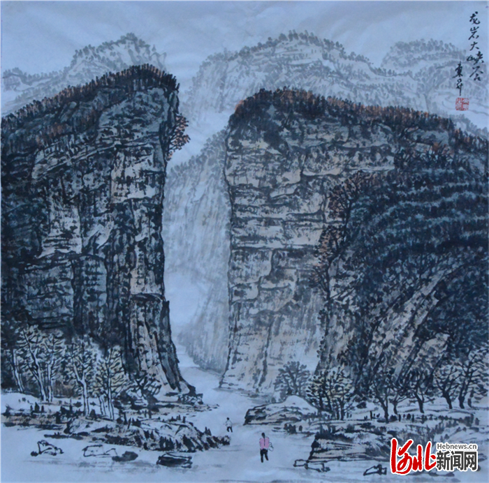 河北画家王东升山水画作品赏析