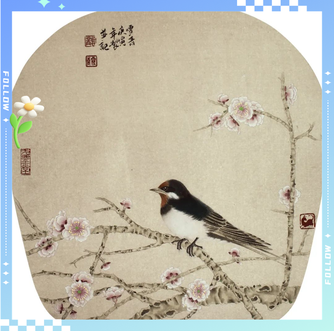 跟随工笔画家龚雪青学习如何用传统技法画燕子