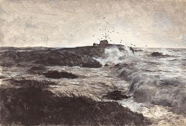 经典|何多苓连环画《雪雁》,以敦刻尔克的视角