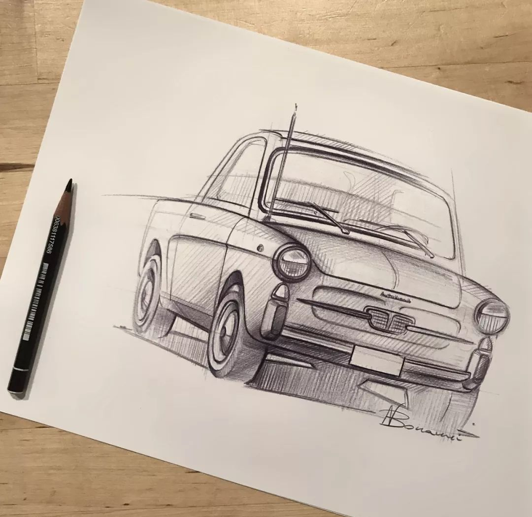 接下来,让我们一同欣赏由niccolò bonanni精心绘制的汽车素描作品集