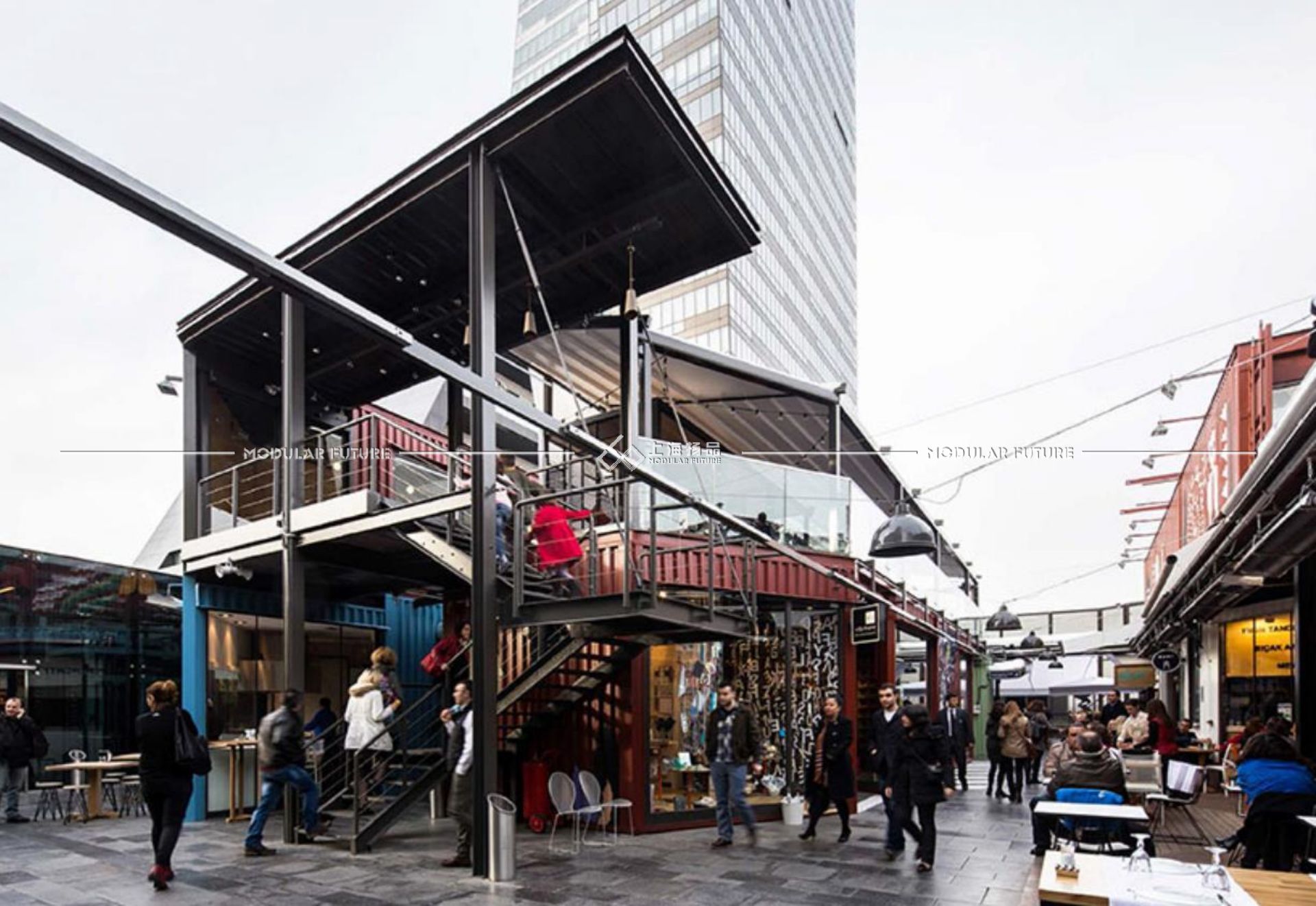 想要做网红打卡商业街 这样的集装箱商业街你一定要了解一下