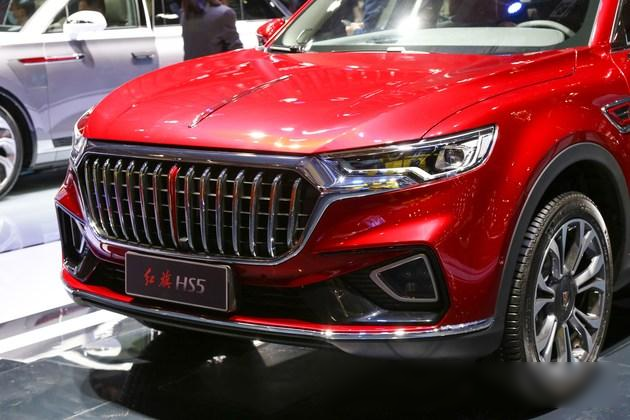 2021上海车展实拍:质感升级气场更强 红旗hs5红色力量版实拍