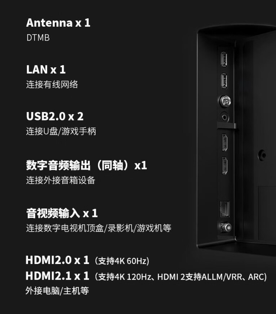 夏普 s7 系列游戏电视发布:全通道 4k 120hz 高刷,7499 元起