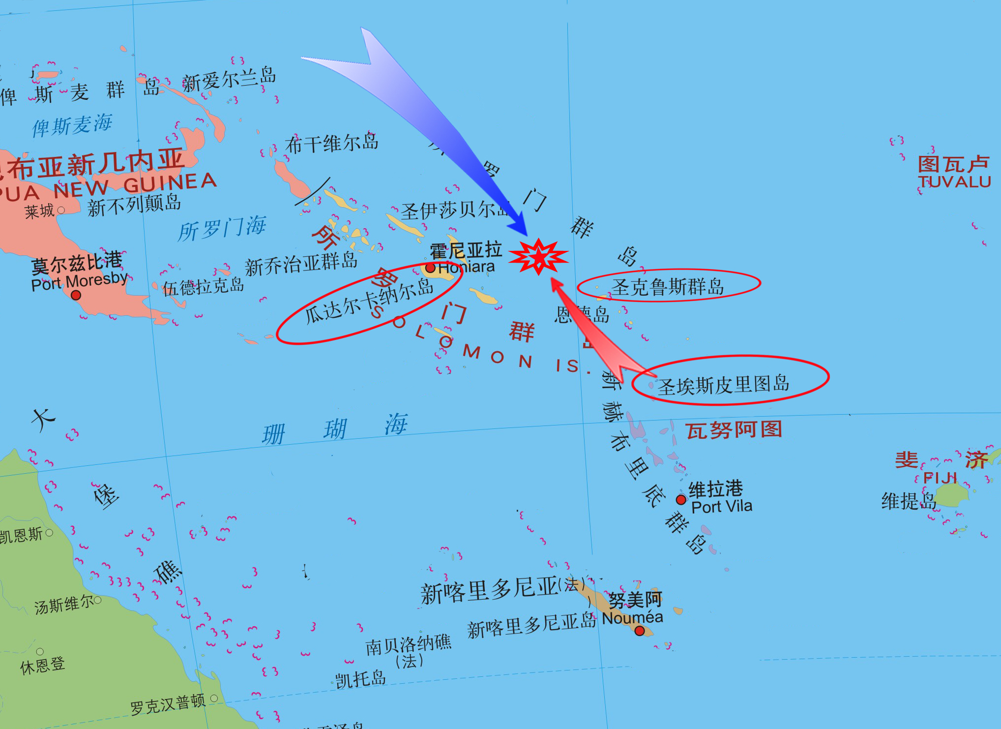 圣克鲁斯群岛地理位置图片