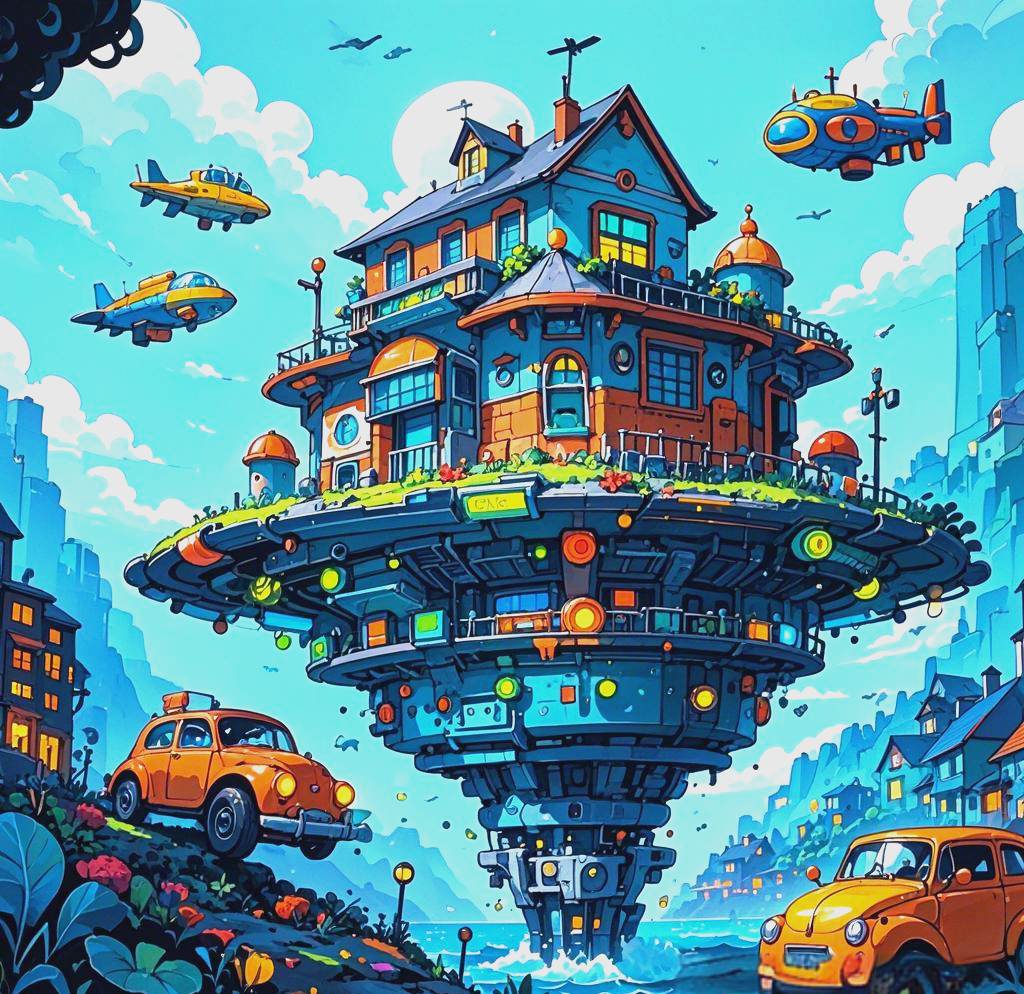 获奖科幻科技绘画作品展示:未来城市与智能化元素的应用