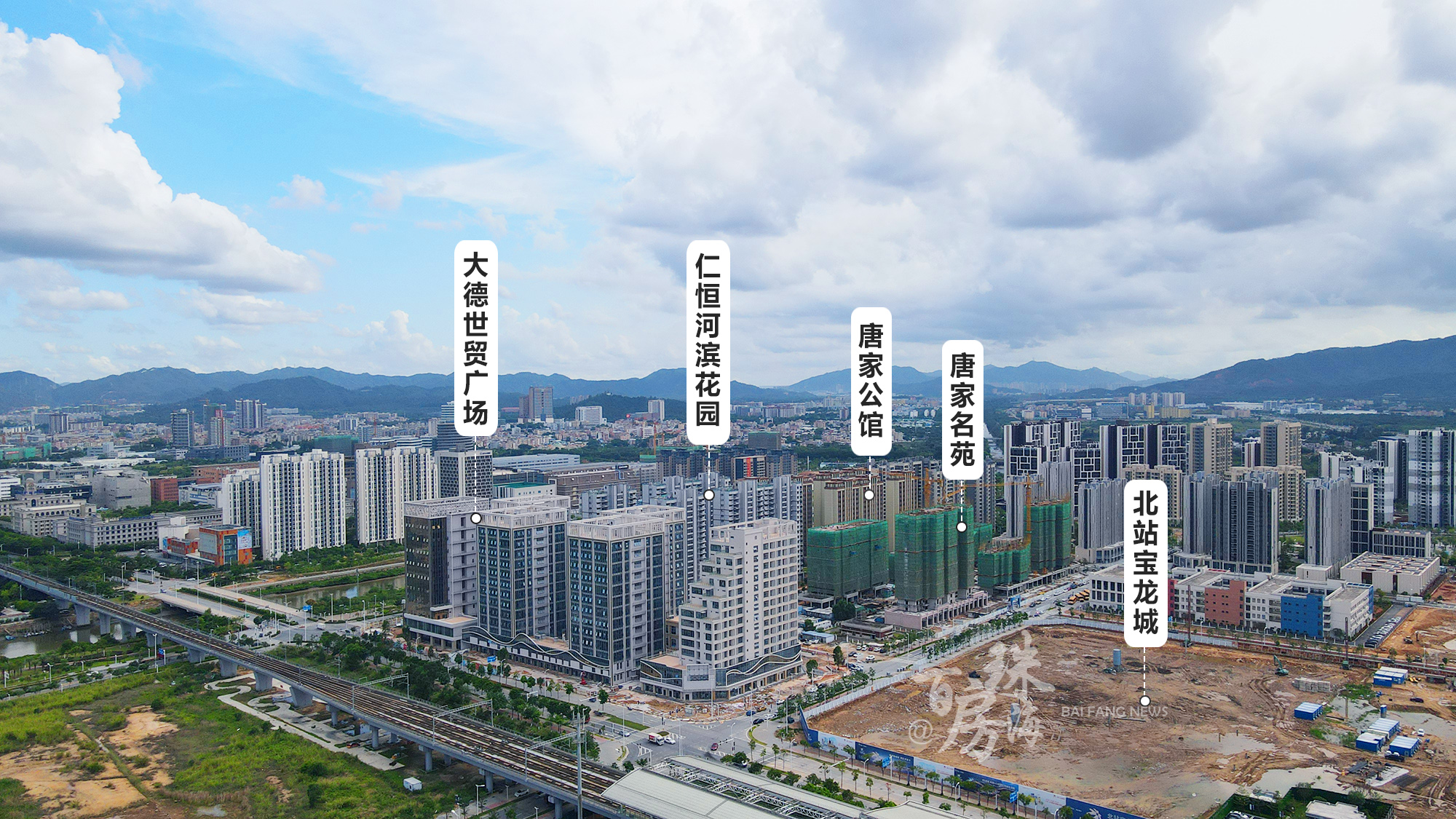 十大新盘待入市,高端盘云集!珠海北围最新航拍实景,片区房价破3