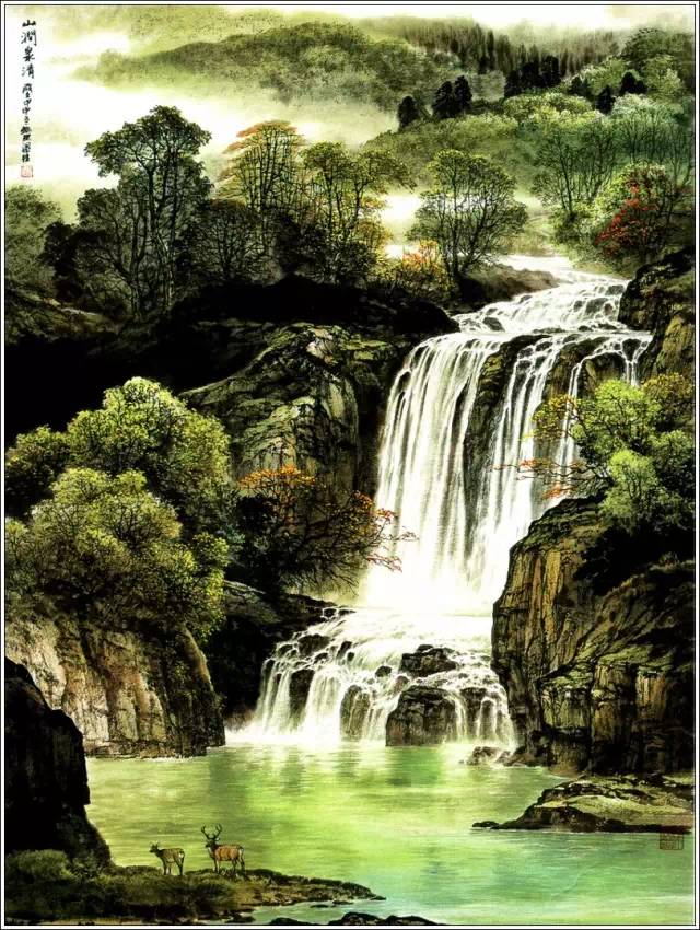气势磅礴,意境高远:经典中国工笔山水画!太美了!