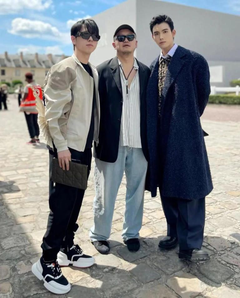 陈飞宇陈雨昂兄弟同框巴黎时装周,兄弟互动引网友热议