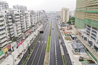 同协路,杭玻街,新汇路等,这些地铁重建道路相继完工