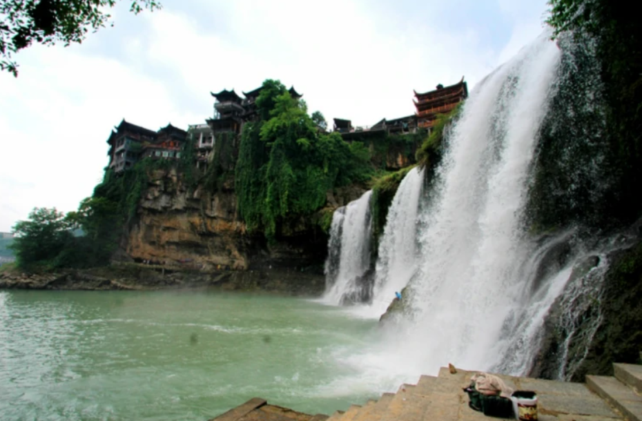 湖南省湘西土家族苗族自治州永順縣芙蓉鎮美景