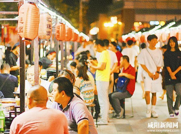 升级改造后的汇通夜市一角