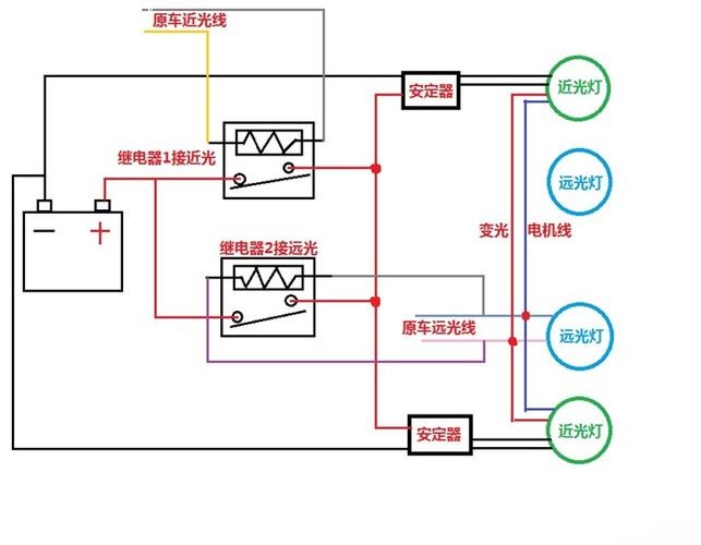 北斗星大灯线路图片