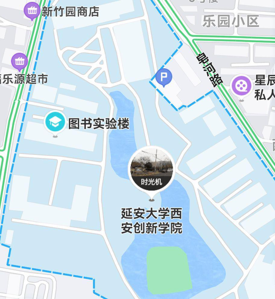 延安大学新区地图图片