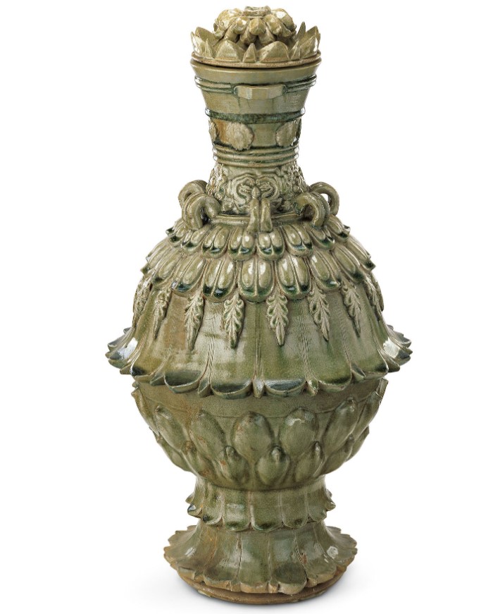 盘点国内博物馆收藏的几件"青瓷莲花尊"