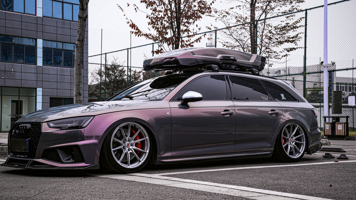 unic|奥迪a4 allroad改色星空灰魅影