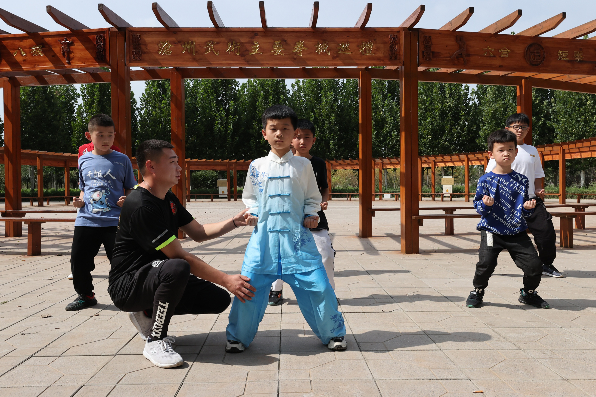 沧州:"武术之乡"习武忙